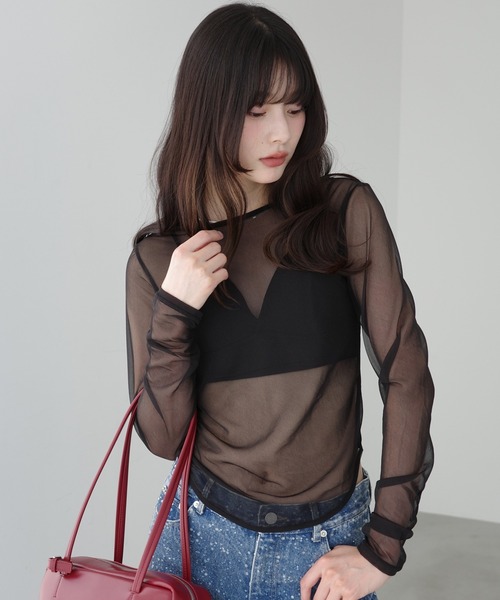 tシャツ シアートップス レディース