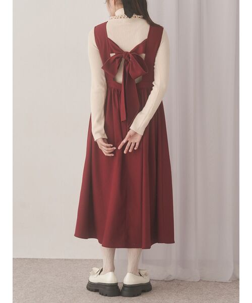 merry jenny back ribbon ワンピース レッド merry jenny（メリージェニー） ワンピース back ribbonワンピース