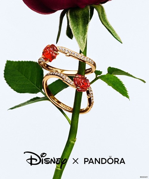 PANDORA（パンドラ） 指輪 リング ディズニー 美女と野獣 ローズ