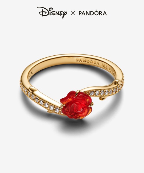 PANDORA（パンドラ） 指輪 リング ディズニー 美女と野獣 ローズ