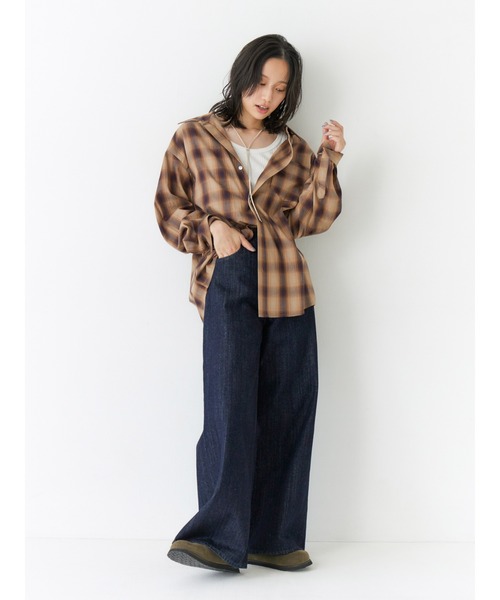 ungrid カラービックシャツ Ungrid（アングリッド）の「カラービックシャツ（シャツ/ブラウス