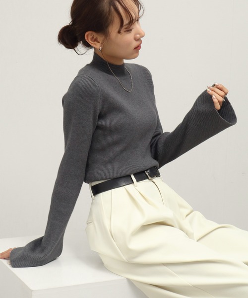 NOGLE ニット セーター 「NOGLE/ノグル」ミニハイネックフレア