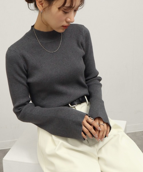 NOGLE ニット セーター 「NOGLE/ノグル」ミニハイネックフレア