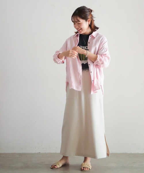 「NOMBRE IMPAIR」 半袖Tシャツ FREE レッド レディース_画像2