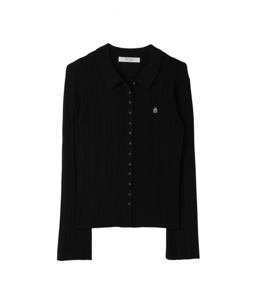 Her lip to ニット セーター Trois Rib Knit Polo Top レディース