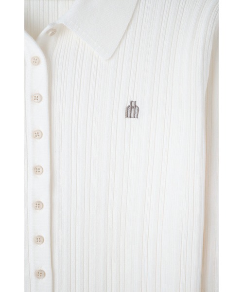 Her lip to ニット セーター Trois Rib Knit Polo Top レディース