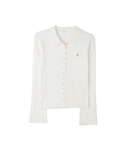 Her lip to ニット セーター Trois Rib Knit Polo Top レディース