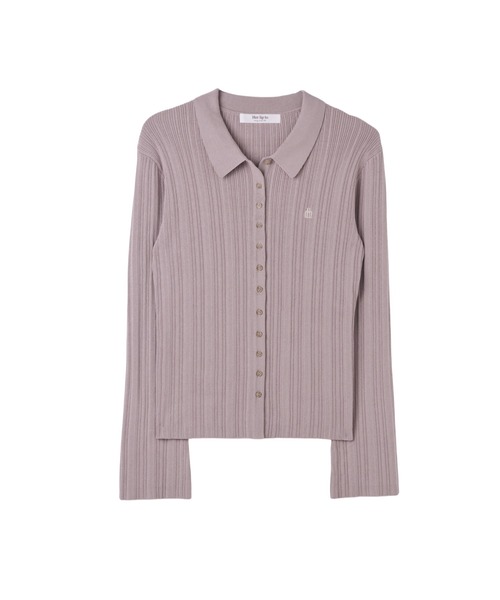 Her lip to ニット セーター Trois Rib Knit Polo Top レディース