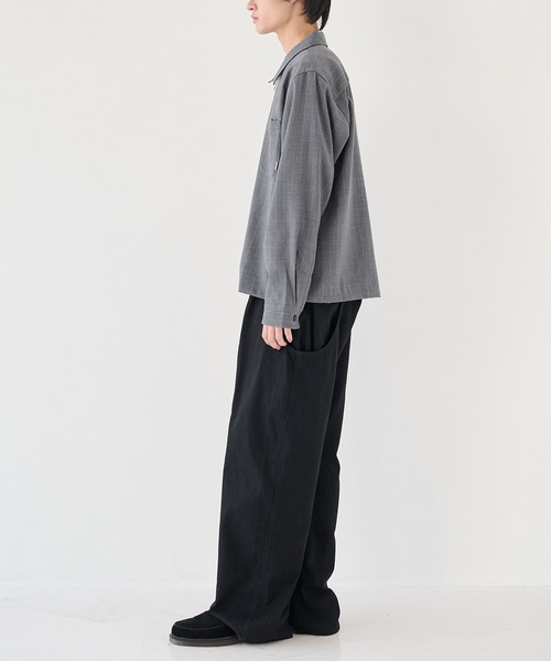 JieDa（ジエダ） シャツ 「JieDa」WOOL STRIPE ZIP SHIRT メンズ