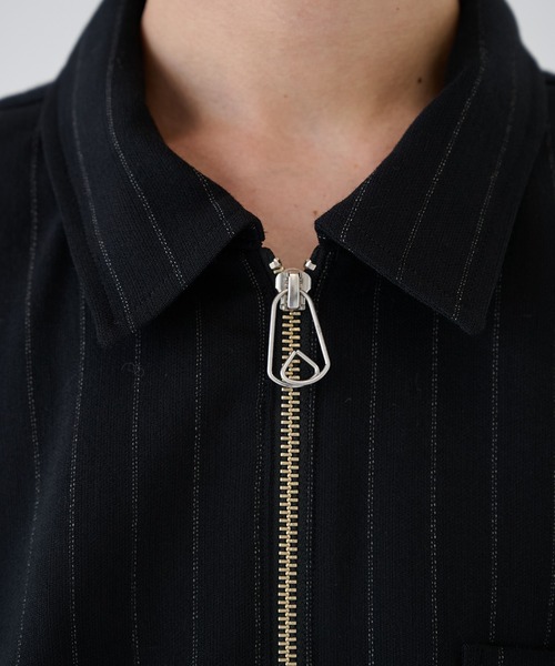 JieDa（ジエダ） シャツ 「JieDa」WOOL STRIPE ZIP SHIRT メンズ