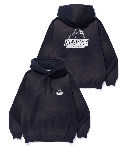 XLARGE（エクストラ ラージ） パーカー DISCHARGE PRINTED SLANTED OG