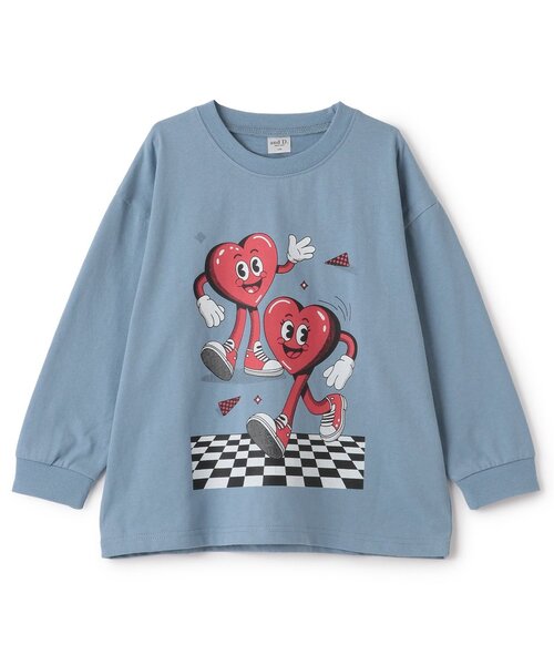 petit main and D. tシャツ 「USAコットン」ハートキャラモチーフ