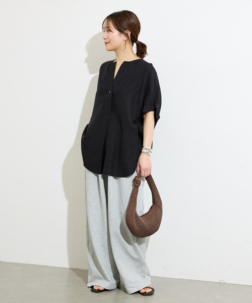 「JOURNAL STANDARD」 半袖ブラウス FREE ブラック系その他 レディース