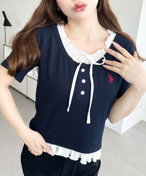 U.S. POLO ASSN.（ユーエスポロアッスン） tシャツ moment＋別注「U.S.