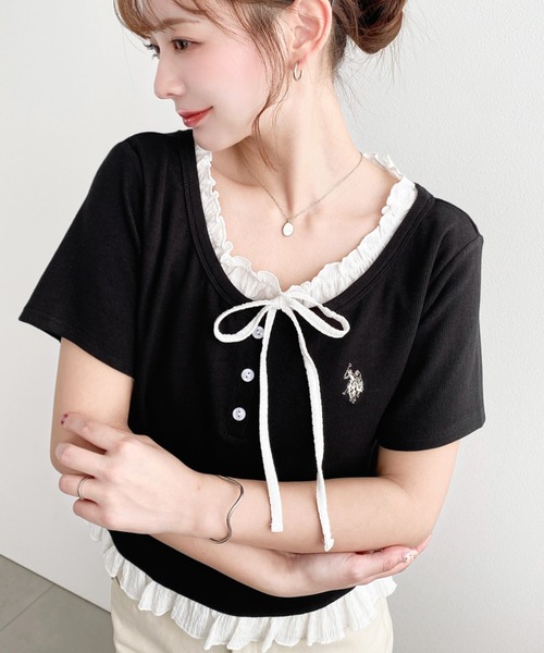 U.S. POLO ASSN.（ユーエスポロアッスン） ヘンリーネック tシャツ