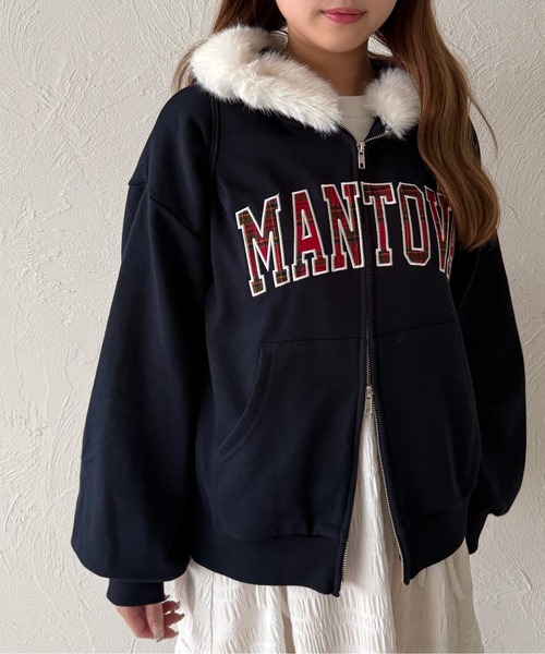 ジャスグリッティー❤︎新品タグ付き❤︎ダブルジップファーパーカー kutir（クティール） パーカー パッチワークダブルジップファー