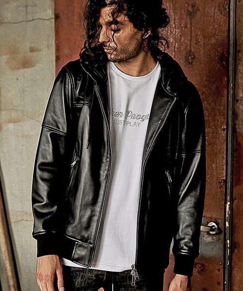 RATTLE TRAP（ラトルトラップ） レザーブルゾン L ブラック メンズ