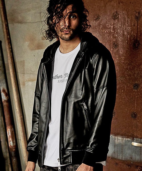 RATTLE TRAP（ラトルトラップ） レザーブルゾン L ブラック メンズ