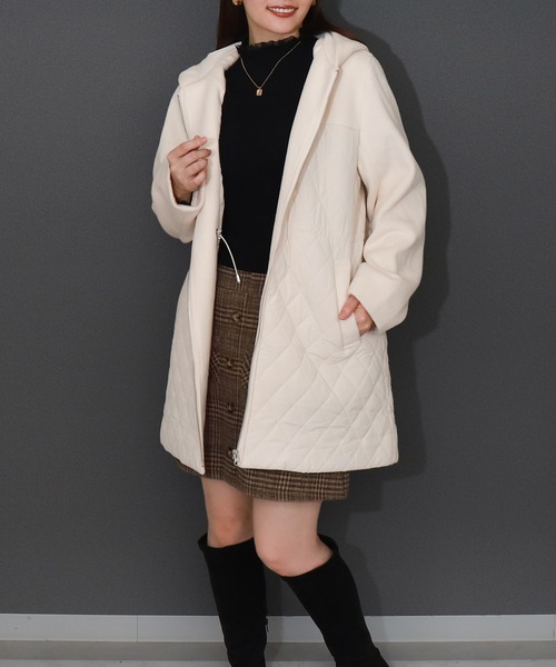 まりも libelle more（リベル モア） コート アウター モッサ風ダブルフェイス