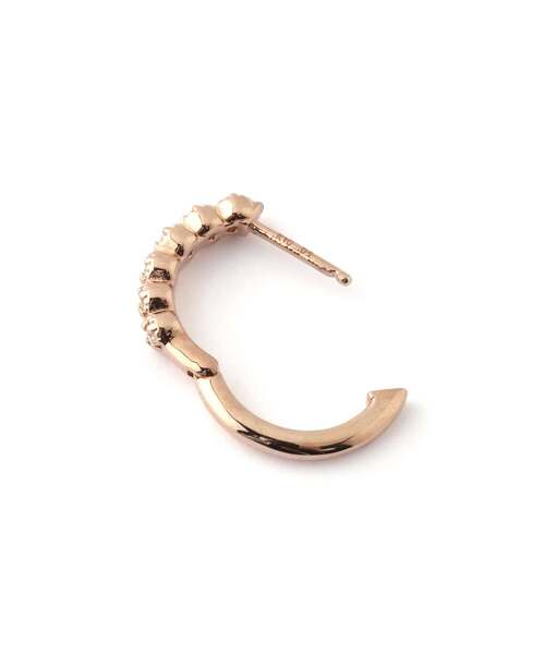 ピアス ROSETEN・6粒ダイヤミルフープピアス レディースの画像
