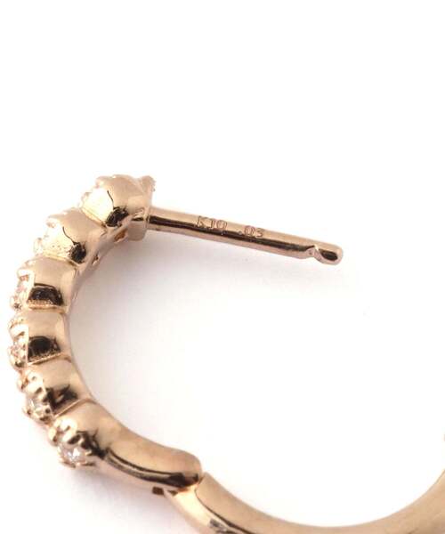 ピアス ROSETEN・6粒ダイヤミルフープピアス レディースの画像