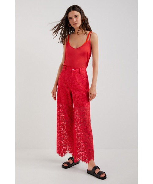 「Desigual」 パンツ L レッド レディース_画像7