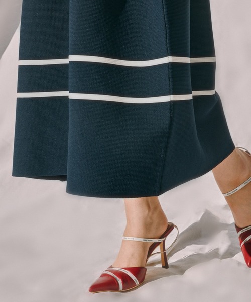 「EIMY ISTOIRE」 ニットワンピース FREE レッド レディース_画像8