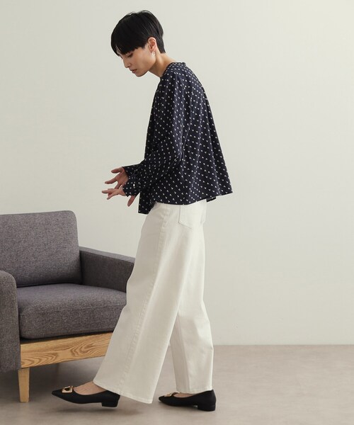 「OPAQUE.CLIP」 長袖ブラウス 36 ホワイト レディース_画像10