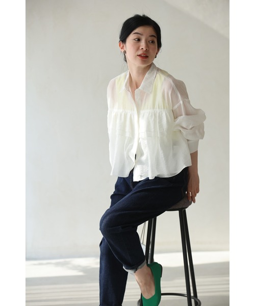 「CAWAII」 長袖シャツ FREE ベージュ レディース_画像3