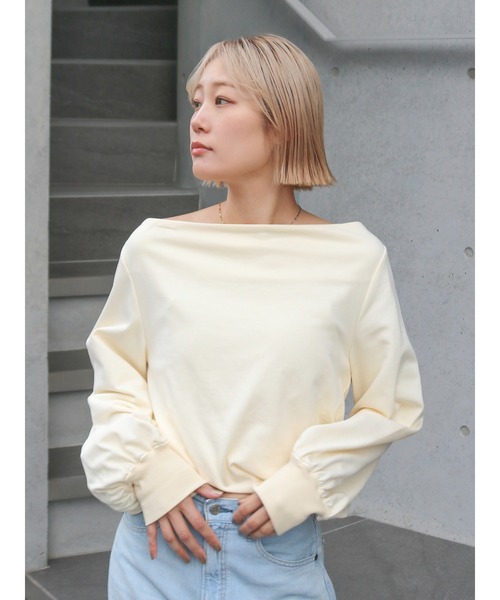 Ungrid（アングリッド） tシャツ タックオフショルスウェット