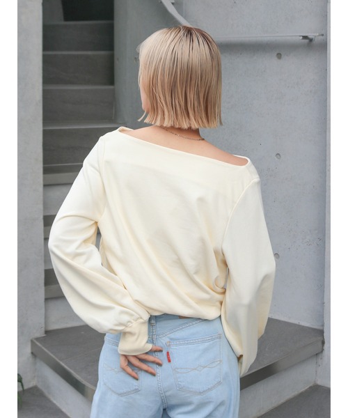 Ungrid（アングリッド） tシャツ タックオフショルスウェット