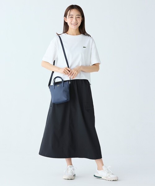 「LACOSTE」 ロングスカート 36 ブラック レディース_画像2