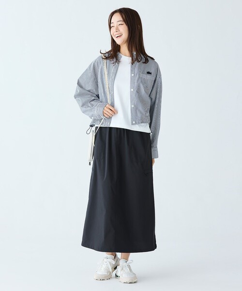 「LACOSTE」 ロングスカート 36 ブラック レディース_画像6