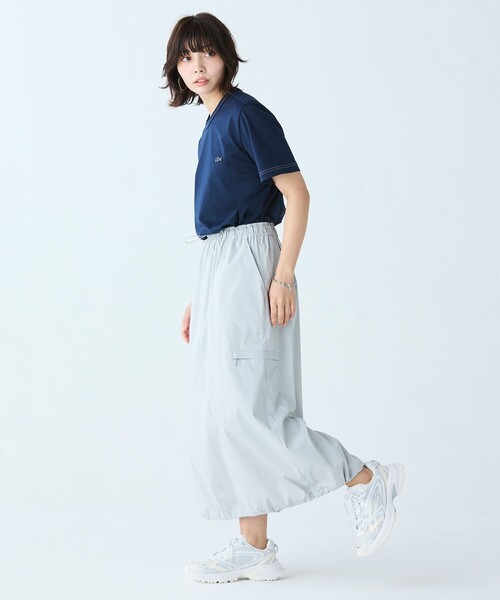 「LACOSTE」 ロングスカート 36 ブラック レディース_画像8