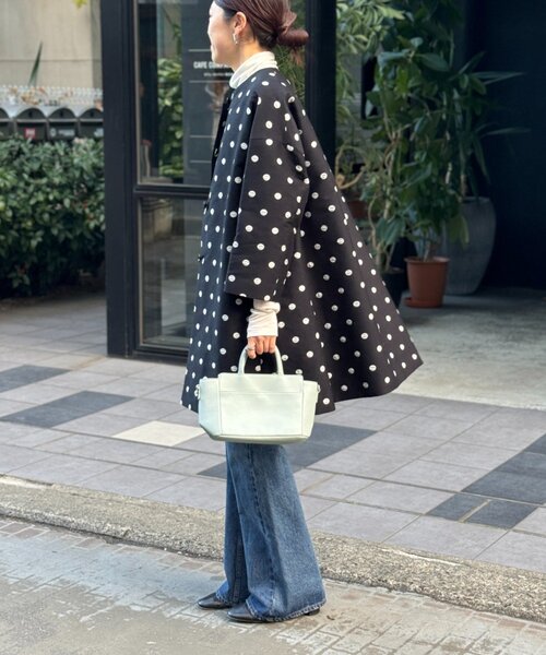 BEARDSLEY リバーシブル ドットコート BEARDSLEY（ビアズリー） コート アウター ドットコート レディース