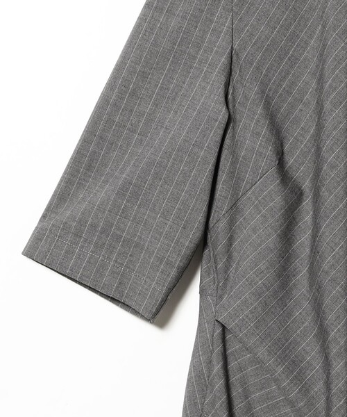 【美品】Demi-Luxe BEAMS ダークグレー ワンピース Demi-Luxe BEAMS（デミルクス ビームス） ワンピース アシンメトリー