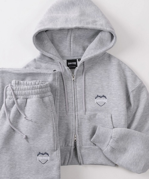 「THRASHER」 セットアップ S チャコールグレー レディース_画像2