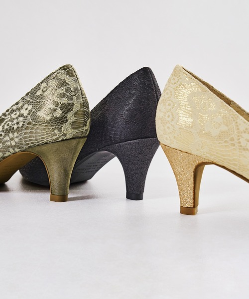 「ORiental TRaffic」 パンプス 42 ゴールド レディース_画像7