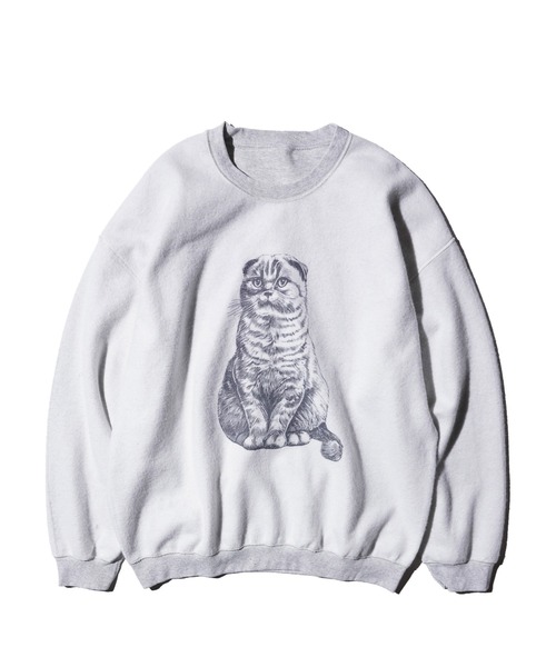 milkboy CAT EYES SWEATS 猫 トレーナー スウェット MILKBOY（ミルクボーイ）の「LET IT BURN SWEATS（スウェット）」 - WEAR