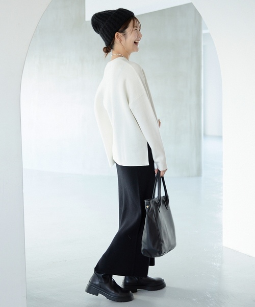 「SLOBE IENA」 タイトスカート 36 アイボリー レディース_画像4