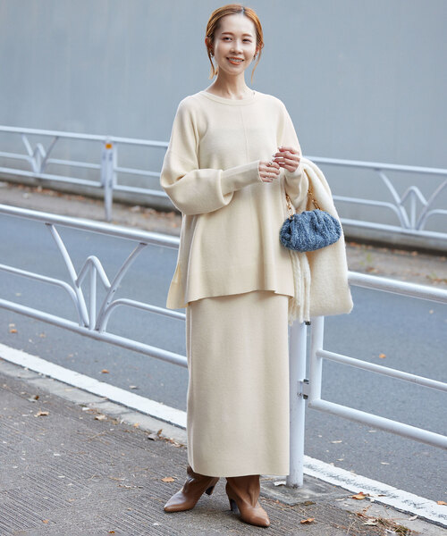 「SLOBE IENA」 タイトスカート 36 アイボリー レディース_画像5