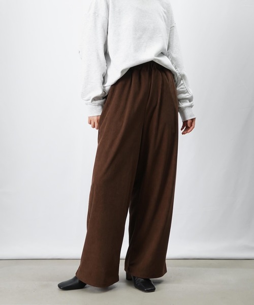「LUCA/LADY LUCK LUCA」 イージーパンツ FREE ブラウン レディース_画像3