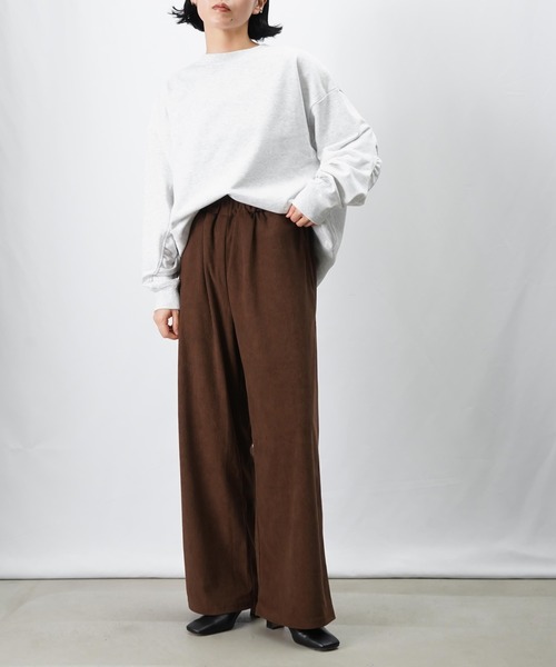 「LUCA/LADY LUCK LUCA」 イージーパンツ FREE ブラウン レディース_画像6