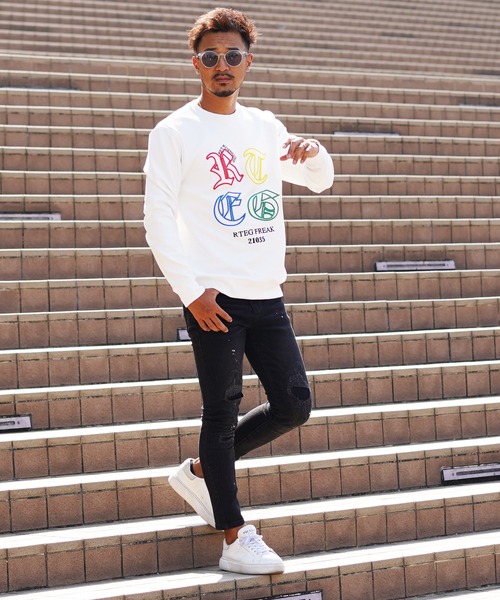 「adamsJUGGLER」 「rteg」長袖Tシャツ M ホワイト メンズ_画像3