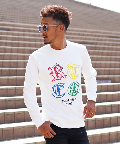 「adamsJUGGLER」 「rteg」長袖Tシャツ M ホワイト メンズ_画像5