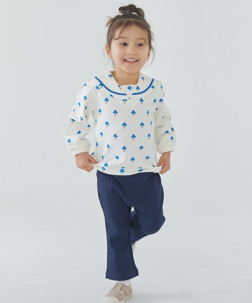 セットアップ 「セットアップ」クローバー長袖トップス＆パンツ キッズ