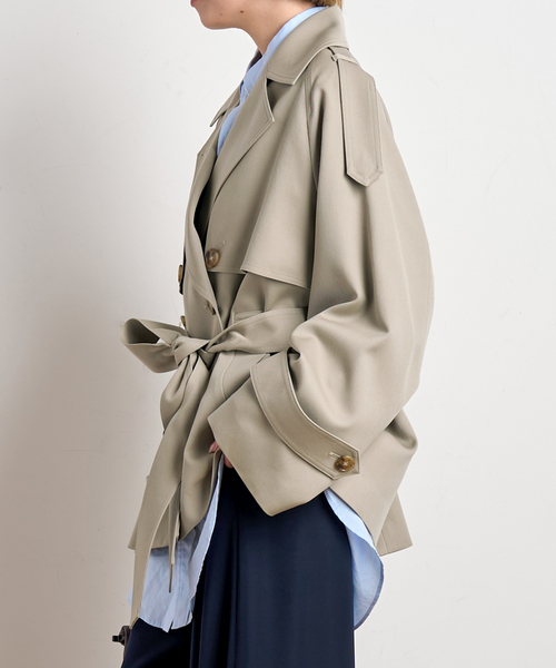 AP STUDIO トレンチコート コート belted trench coat レディース
