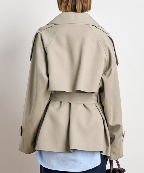 AP STUDIO トレンチコート コート belted trench coat レディース
