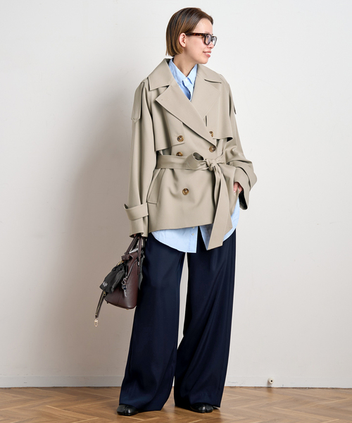AP STUDIO トレンチコート AP STUDIO トレンチコート コート belted trench coat レディース