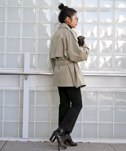 AP STUDIO トレンチコート コート belted trench coat レディース